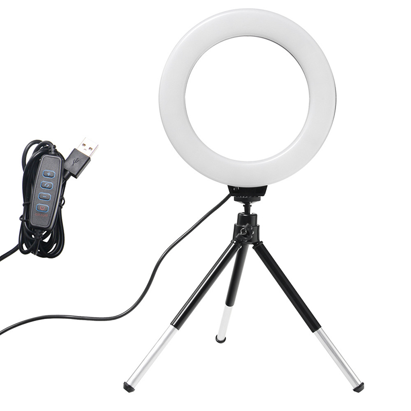 Photography Lighting With Umbrella - 삼각대가있는 6 인치 링 라이트 Led