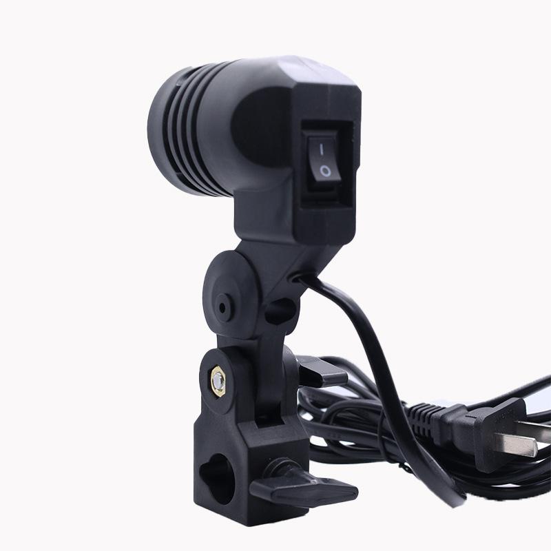 Photography Lighting With Umbrella - 블랙 1.8M 케이블 코드 E27 소켓