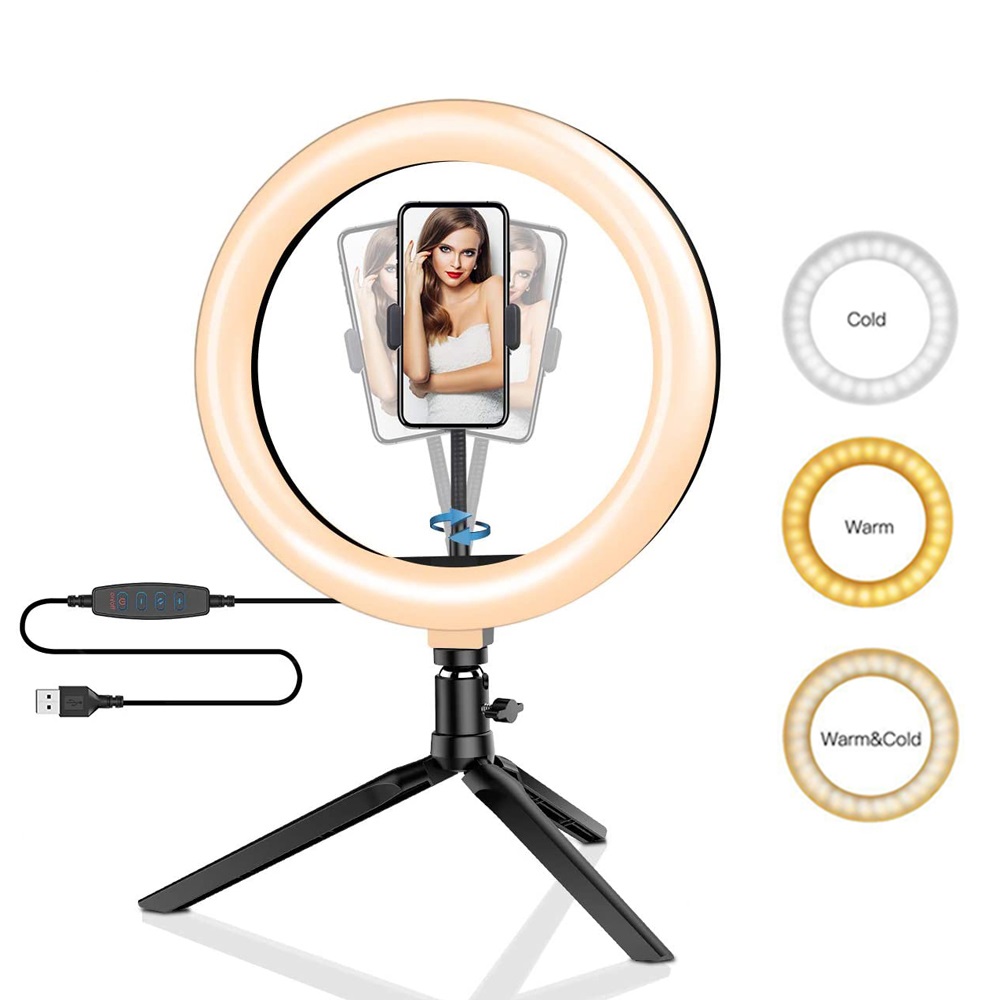 Photography Lighting With Umbrella - 26cm 10 인치 Led 링 Selfie