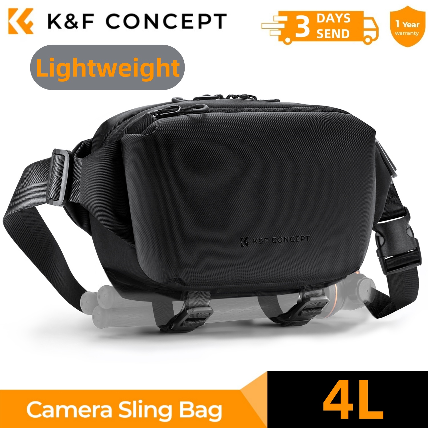 Photography Lighting Bag - K&F CONCEPT 4L 카메라 슬링백 캐논