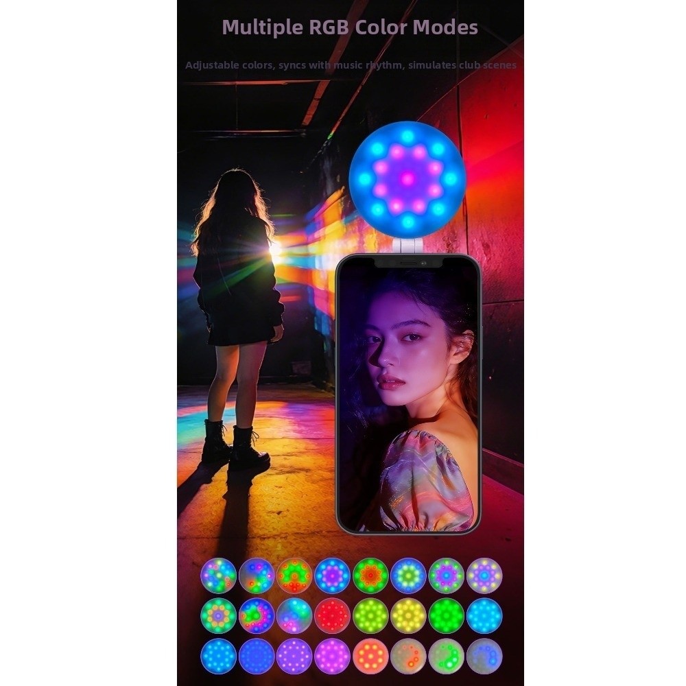 Photography Lighting Angles - 3000-6500K 휴대용 미니 필 라이트 마그네틱