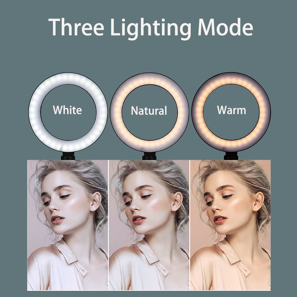 삼각대가있는 6 인치 링 라이트 Led 밝은 링 램프  - Photography Lighting With Umbrella 리뷰 및 가격