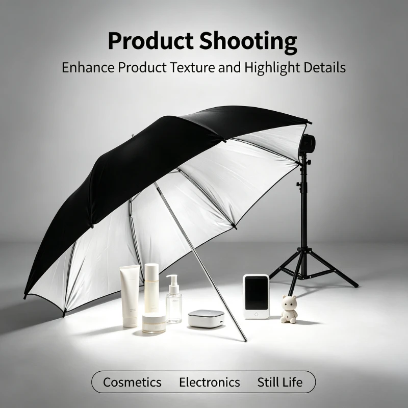 2026 블랙 내구성 강한 33인치 반사 우산 83CM - Photography Lighting With Umbrella 리뷰 및 가격