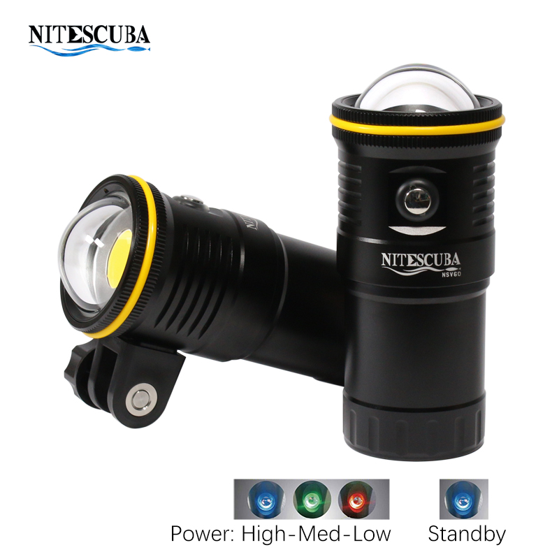 Nitescuba NSV60 LED 다이빙 비디오 라이 - Photography Lighting Angles 리뷰 및 가격