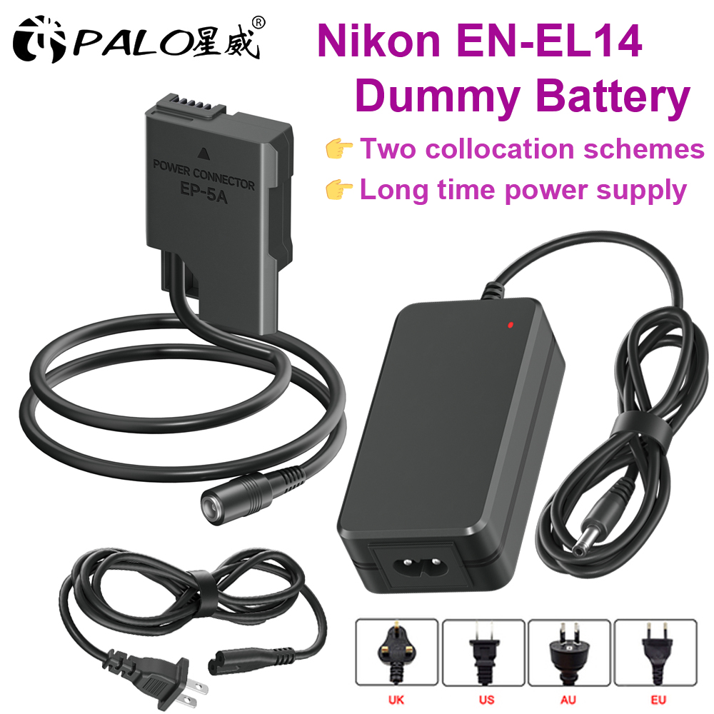EN-EL14 EL14A EP-5A 더미 배터리 AC/ - Nikon Camera D3500 리뷰 및 가격