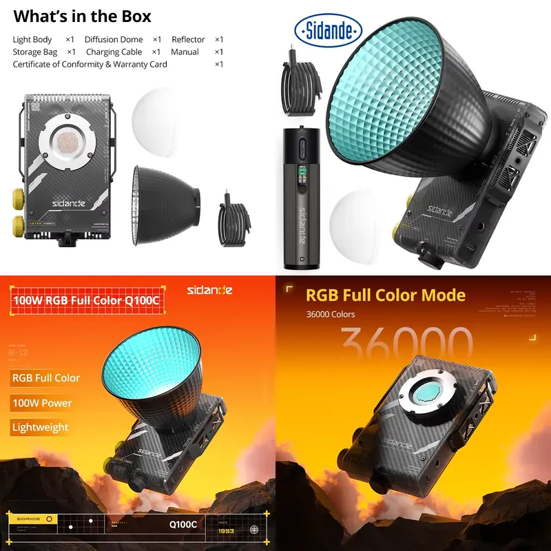시단데 Q100C Q100Lite 광학 100W 고출력 - Photography Lighting Professional 리뷰 및 가격