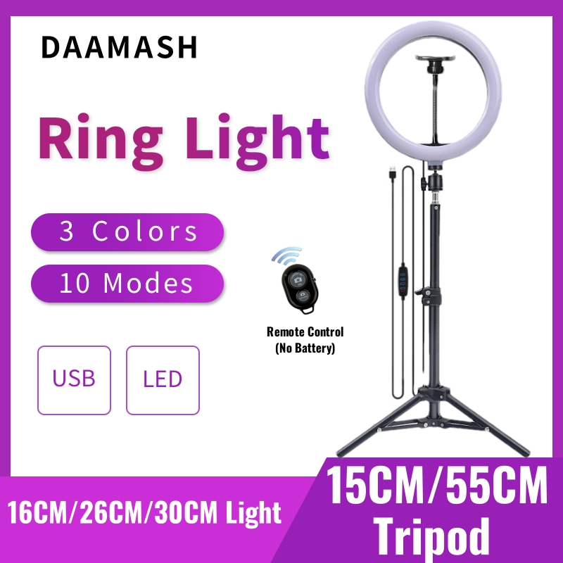 16cm/26cm/30cm LED Selfie 링 조명 - Photography Lighting With Umbrella 리뷰 및 가격