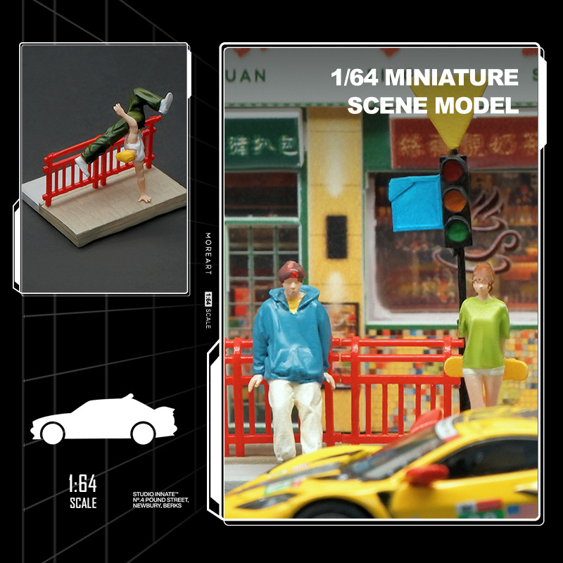1:64 시뮬레이션 신호등 난간 미니어처 액션 피규어  - Photography Lighting Simulator Free 리뷰 및 가격