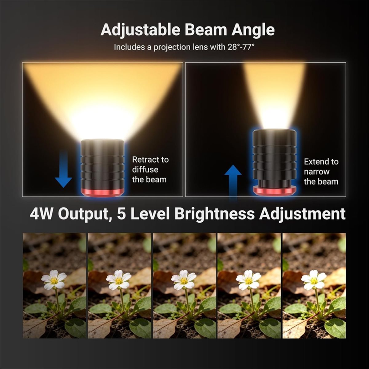 M05K 매크로 사진용 LED 조명 4W 미니 스팟 램 - Photography Lighting Angles 리뷰 및 가격