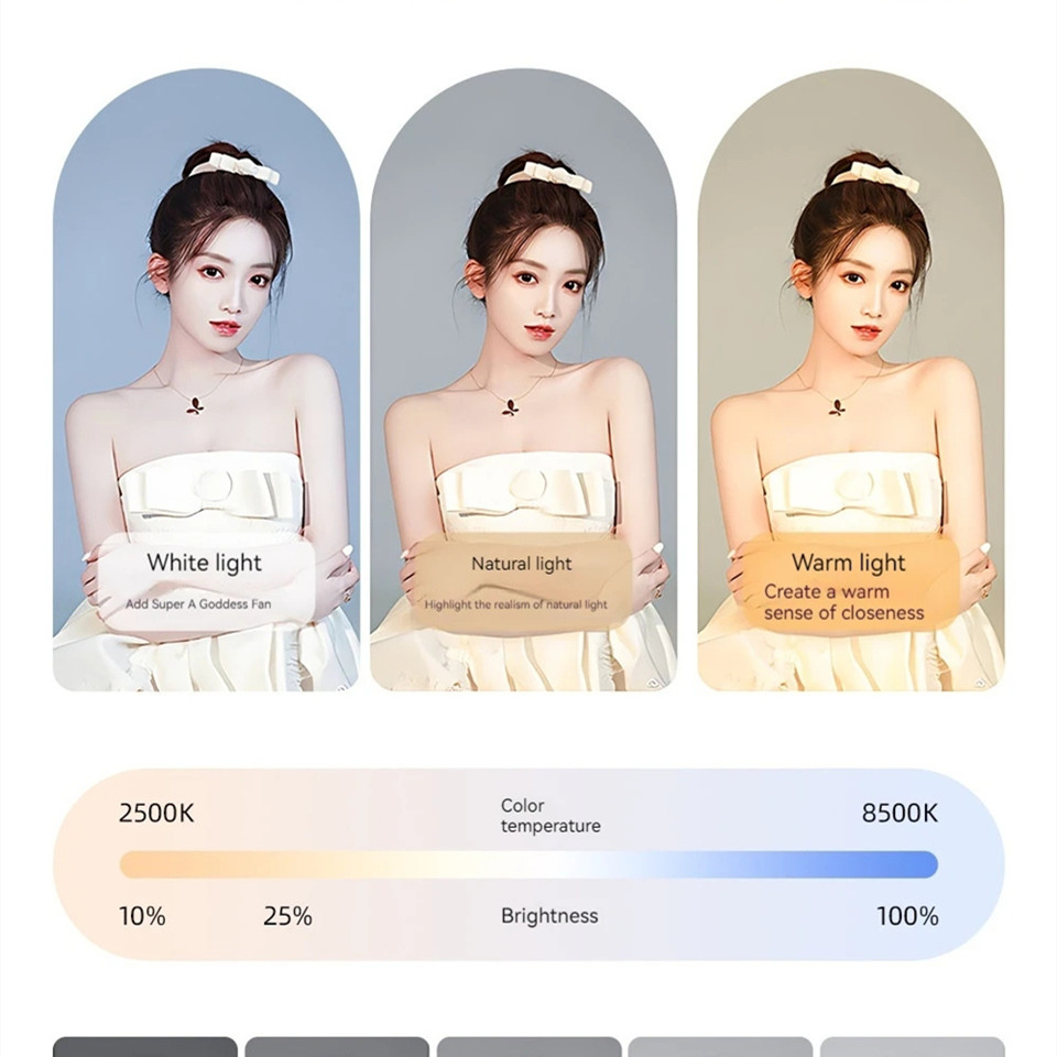 셀카 필 라이트 사진 조명 LED 사각 램프 비디오 녹 - Photography Mobile Lighting 리뷰 및 가격