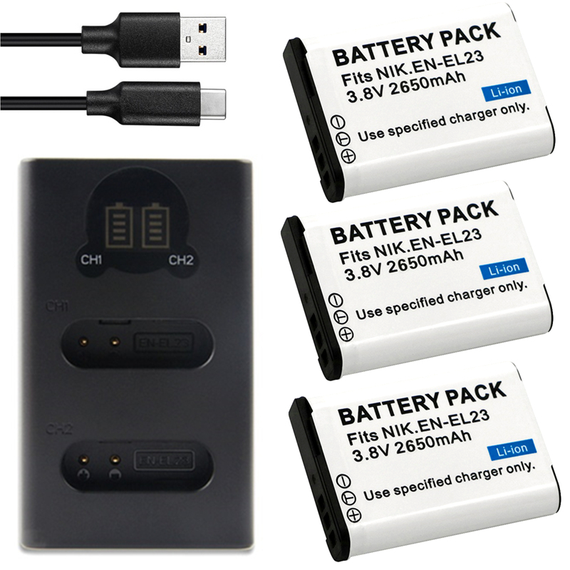 2650mah EN-EL23 ENEL23 EN EL23 - Nikon Camera D3500 리뷰 및 가격