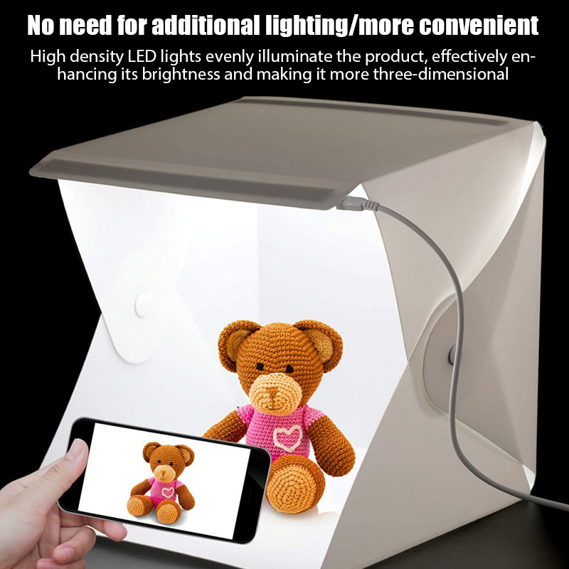 라이트박스 미니 포토 스튜디오 박스 23*22*24cm - Photography Lighting Case 리뷰 및 가격