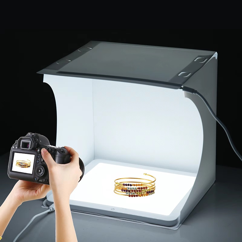 20cm 휴대용 포토박스 사진 촬영 접이식 LED 조명 - Photography Lighting Case 리뷰 및 가격