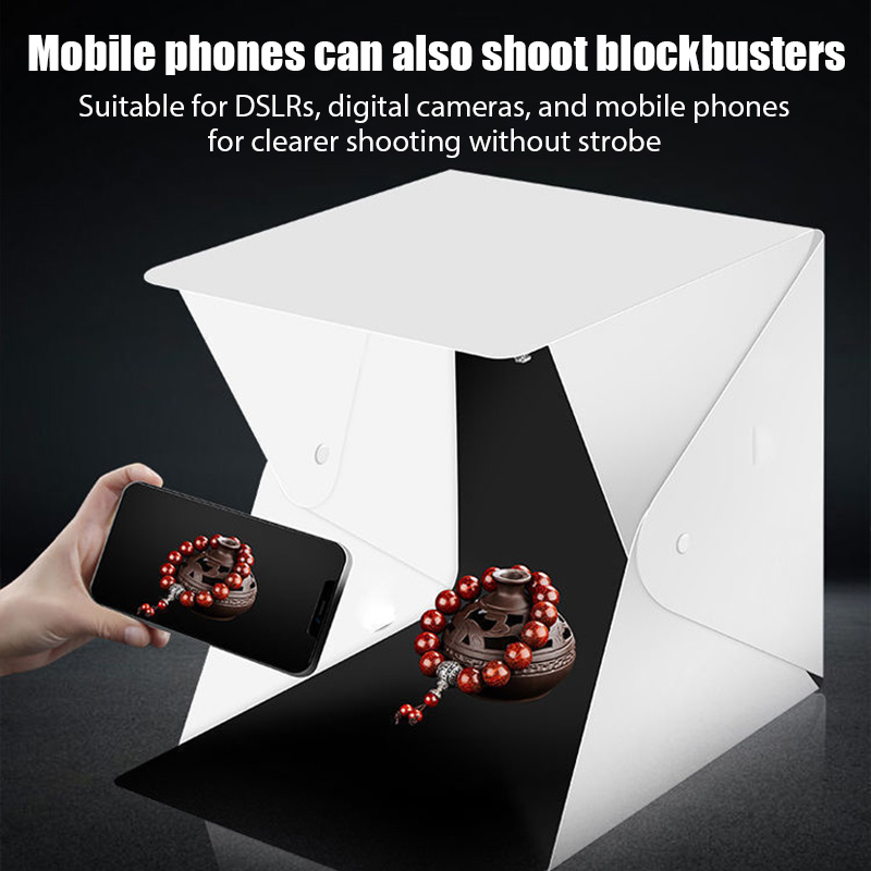 20cm 휴대용 포토박스 사진 촬영 접이식 LED 조명 - Photography Lighting Case 리뷰 및 가격