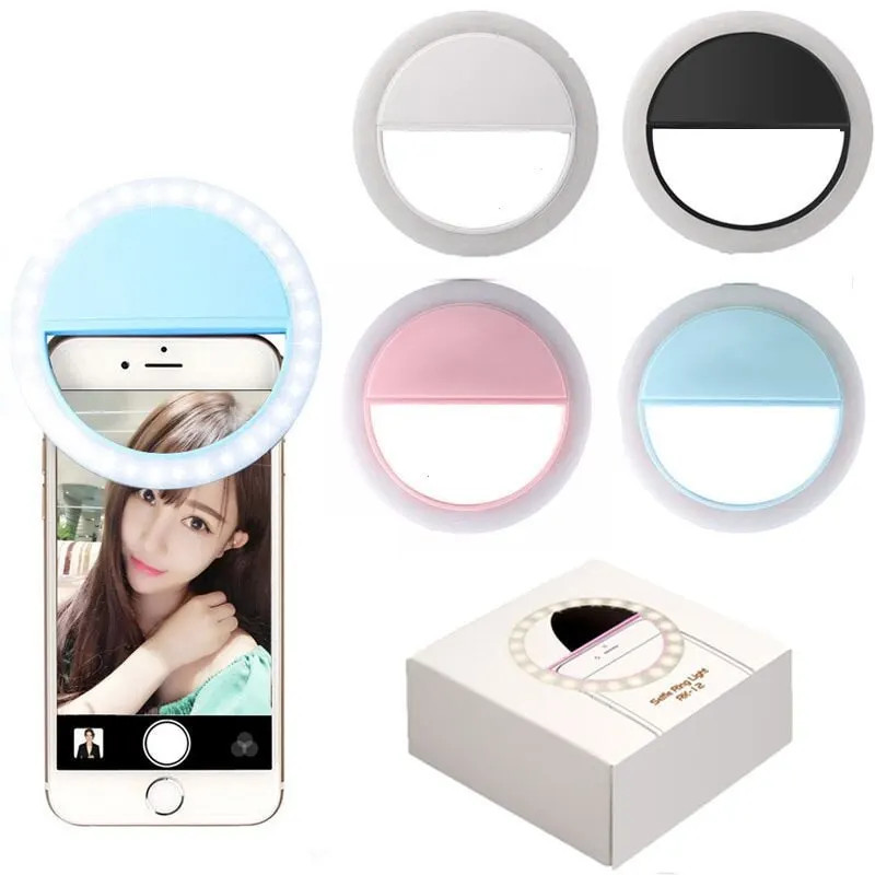 USB 충전 LED 셀카 링 라이트 모바일 폰 렌즈 L - Photography Lighting Patterns 리뷰 및 가격