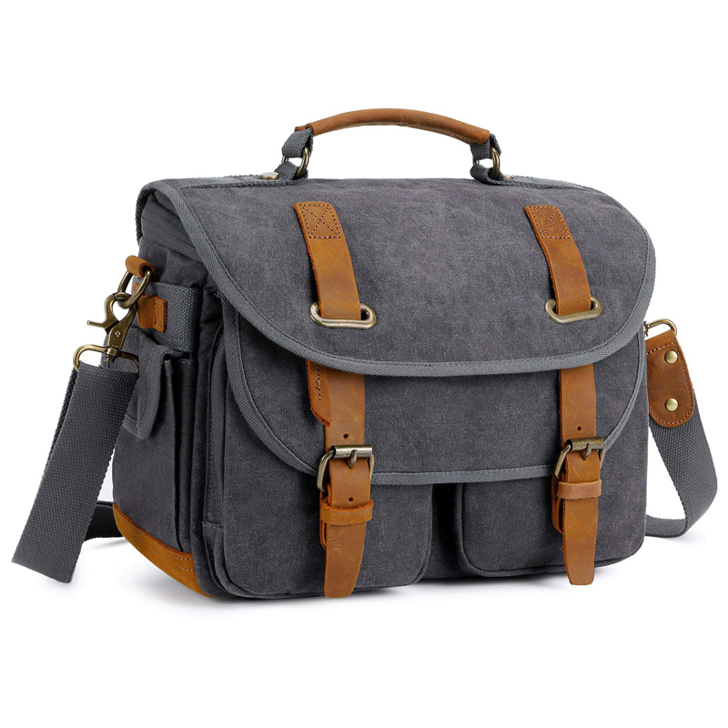 캔버스 소가죽 카메라 가방, 사진 액세서리 및 카메라  - Photography Lighting Weight Bags 리뷰 및 가격