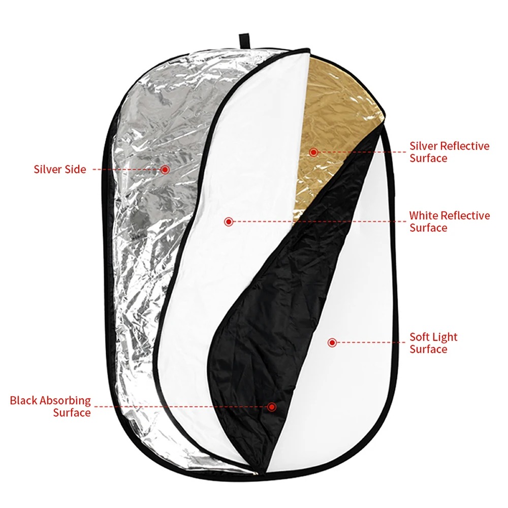 휴대용 5 in 1 접이식 사진 반사판 라이트 디퓨저( - Photography Lighting Bag 리뷰 및 가격
