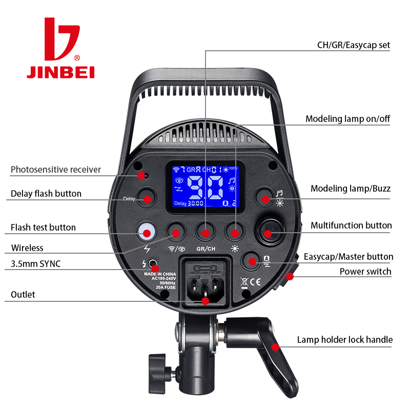 진베이 DPX-800II 800W 25W LED 사진  - Good Lighting In Photography 리뷰 및 가격